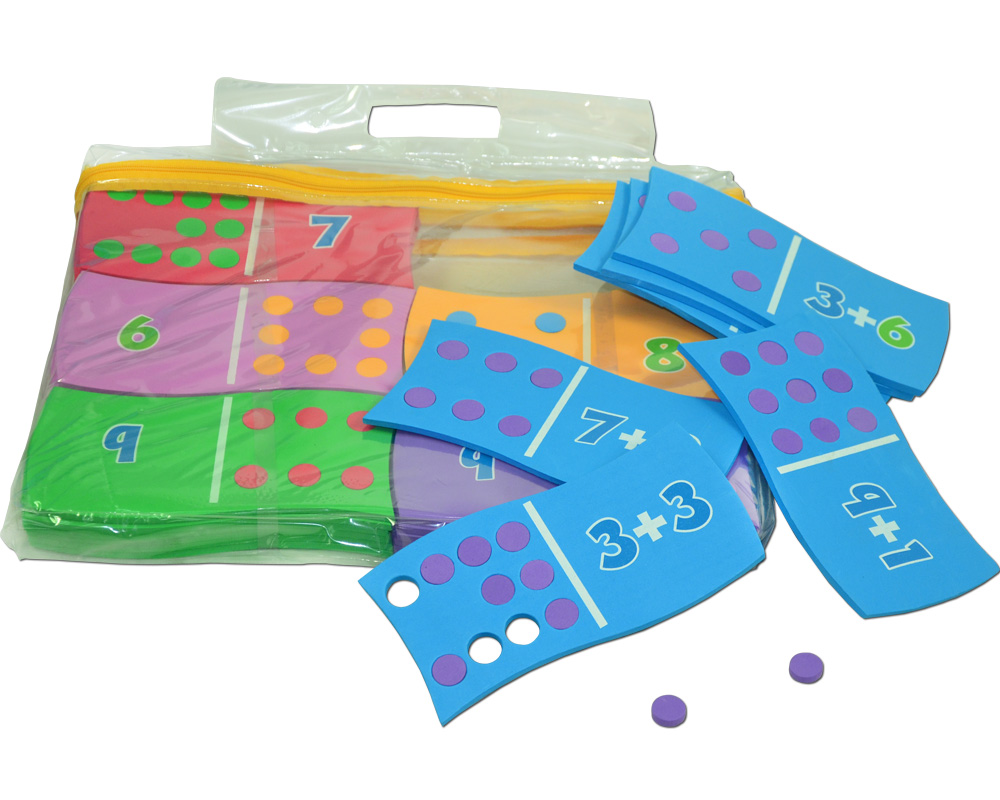 HZ-G1009,Non-toxic EVA foam colored dominoes