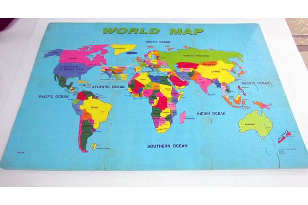 Kids education EVA foam map