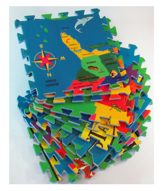 Education EVA foam world map