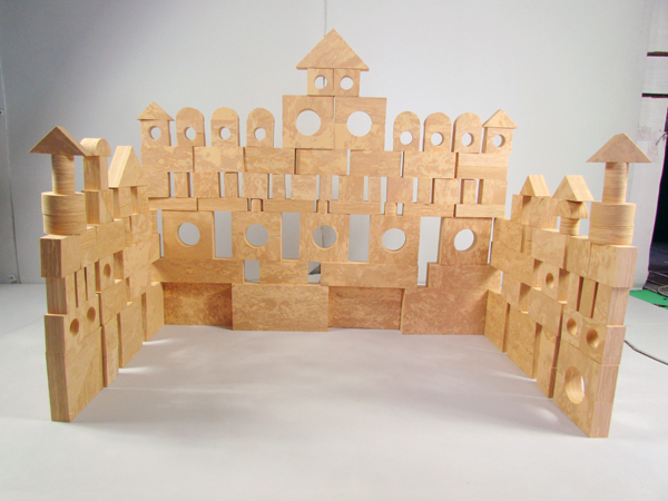 Wood Grain foam building block