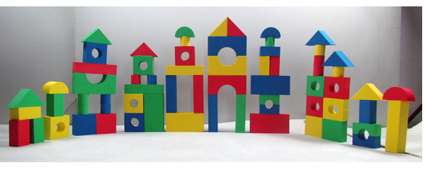 Safe nontoxic EVA foam building block
