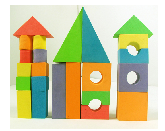 Colourful EVA building block