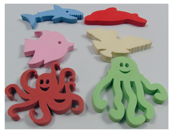 Bath toys EVA foam animal piece