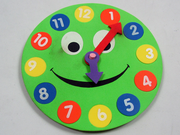 HZ-B1005,Education toys EVA clock puzzles