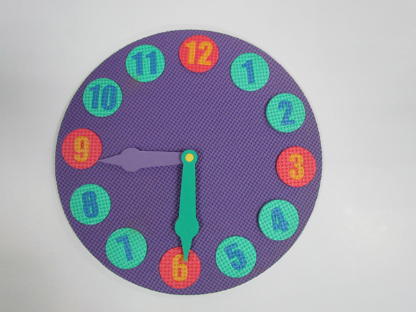 HZ-B1017,Cartoon EVA puzzles clock