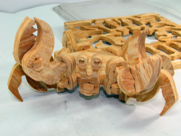 3D wood grain EVA puzzles